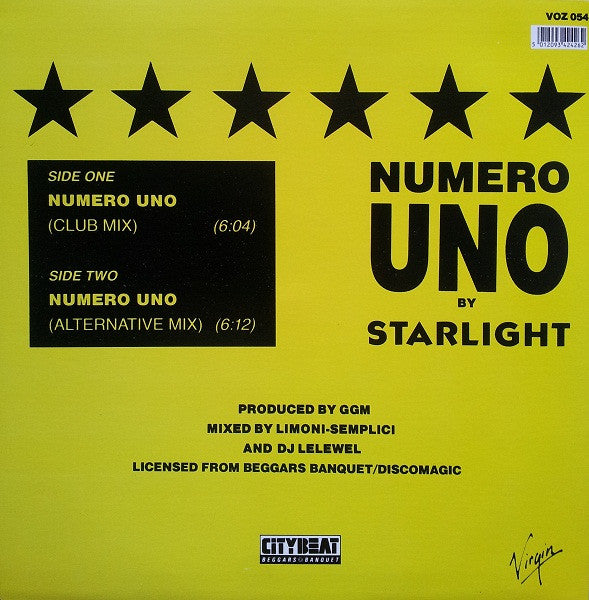 Starlight : Numero Uno (12")