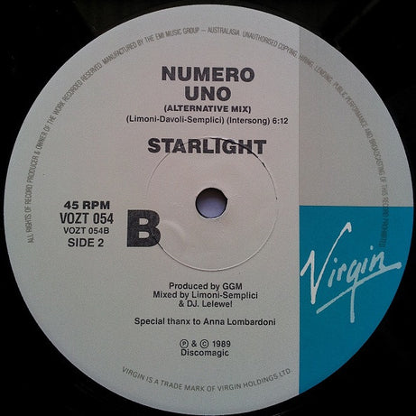 Starlight : Numero Uno (12")