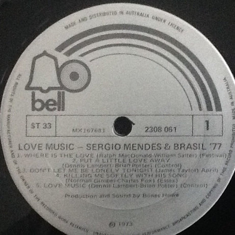 Sergio Mendes And Brasil '77* : Love Music (LP, Album)