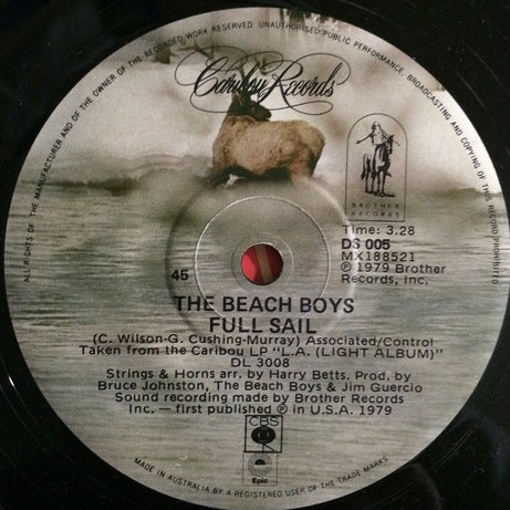 The Beach Boys : Lady Lynda (7", Single)