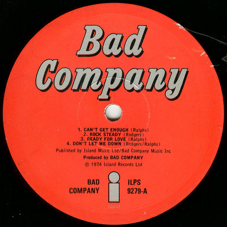Bad Company (3) : Bad Company (LP, Album, Gat)