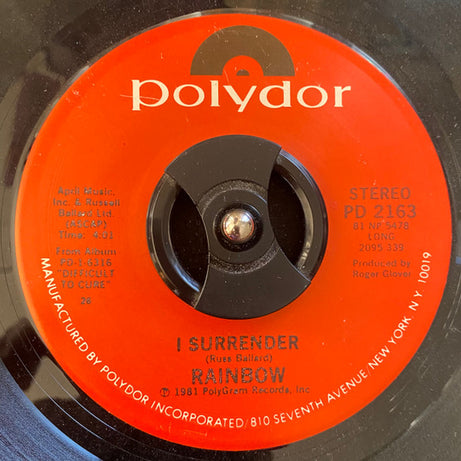 Rainbow : I Surrender (7")