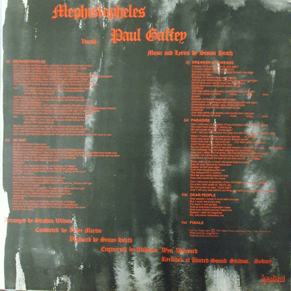 Paul Gaffey : Mephistopheles (LP, Album)