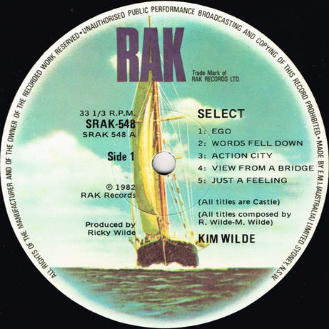 Kim Wilde : Select (LP, Album)