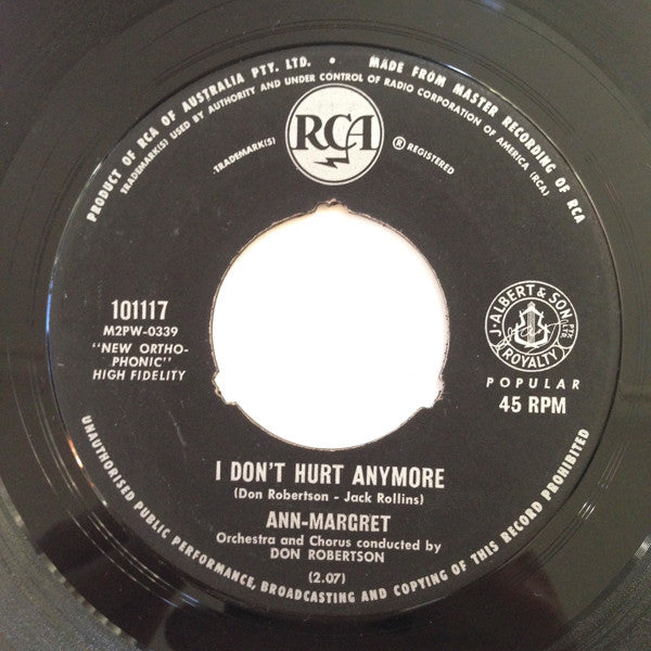Ann Margret : I Just Don't Understand (7", Single)