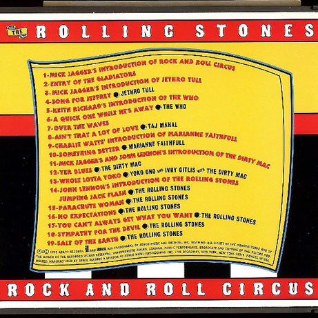 The Rolling Stones : The Rolling Stones Rock And Roll Circus (CD, Album, Dis)