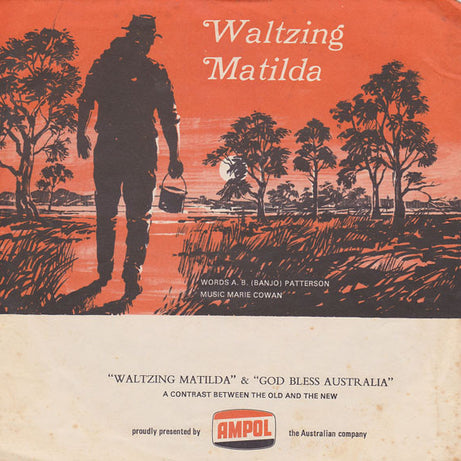 The Jolly Swagman / GTV-9 Orchestra & Choir, Neil Williams : Waltzing Matilda / God Bless Australia (Flexi, 7", Single, Red)
