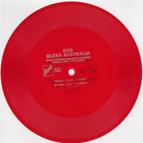 The Jolly Swagman / GTV-9 Orchestra & Choir, Neil Williams : Waltzing Matilda / God Bless Australia (Flexi, 7", Single, Red)