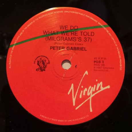 Peter Gabriel : Big Time (7", Single)