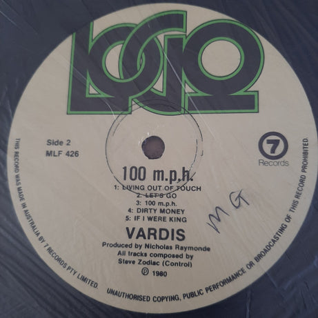Vardis : 100 M.P.H. (LP, Album)