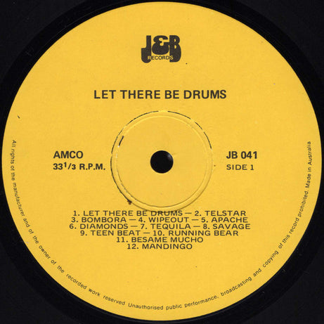 Unknown Artist : Let There Be Drums (LP, Comp)