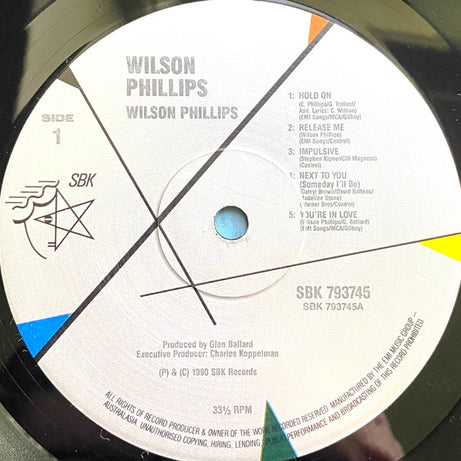 Wilson Phillips : Wilson Phillips (LP, Album)
