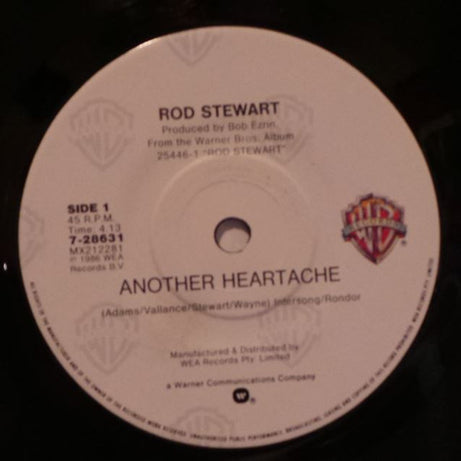 Rod Stewart : Another Heartache (7", Single)