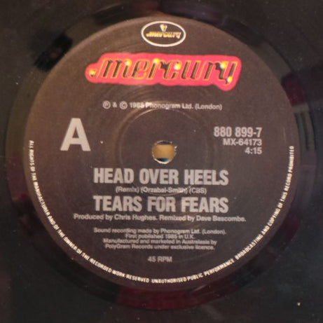 Tears For Fears : Head Over Heels (7", Single)