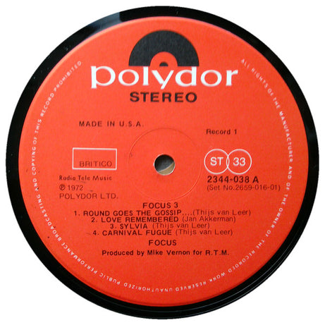 Focus (2) : Focus 3 (2xLP, Album)