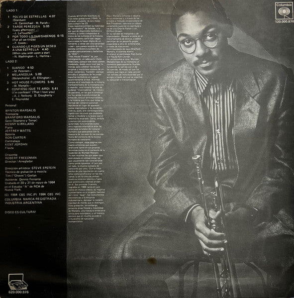 Wynton Marsalis : Hot House Flowers (LP, Album)