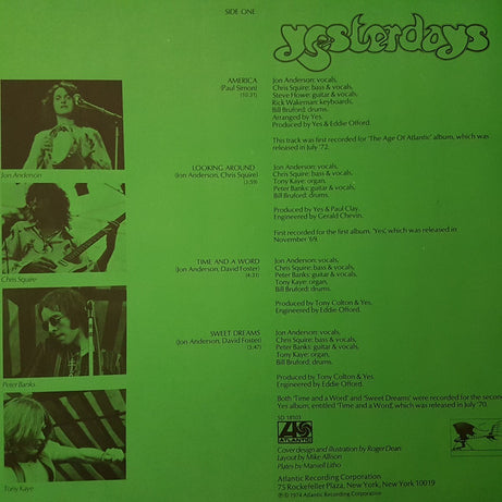 Yes : Yesterdays (LP, Comp)