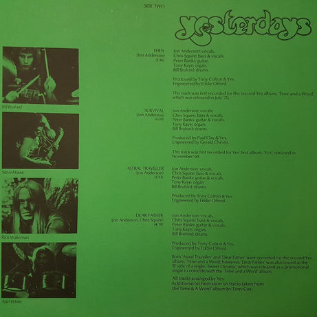 Yes : Yesterdays (LP, Comp)