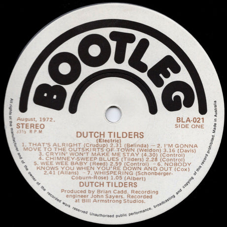 Dutch Tilders : Dutch Tilders (LP, Album)