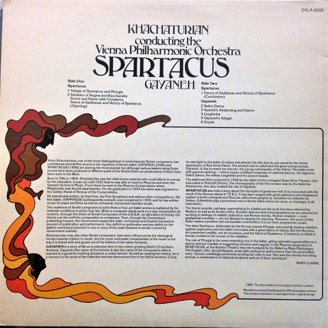 Khatchaturian* Conducting The Vienna Philharmonic Orchestra* : Spartacus / Gayaneh (LP)