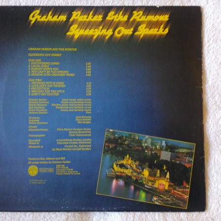 Graham Parker & The Rumour* : Squeezing Out Sparks (LP, Album)