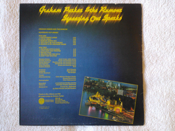Graham Parker & The Rumour* : Squeezing Out Sparks (LP, Album)