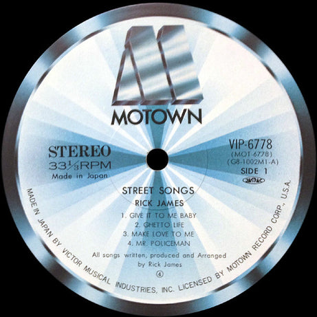 Rick James : Street Songs (LP, Album)
