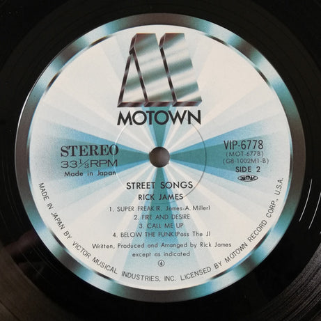 Rick James : Street Songs (LP, Album)