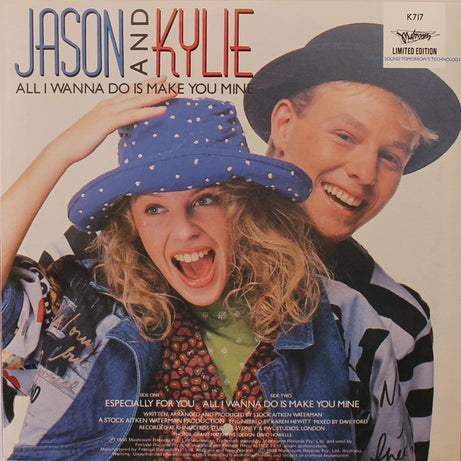 Kylie* And Jason* : Especially For You (7", Single, Ltd)