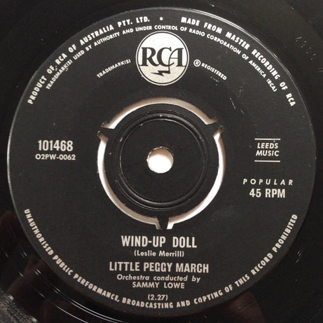 Peggy March : I Will Follow Him (7", Single, 3-P)