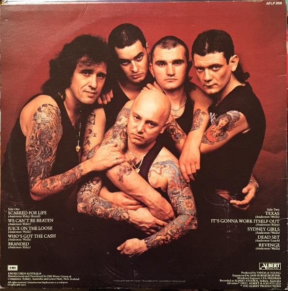 Rose Tattoo : Scarred For Life (LP, Album, RE)