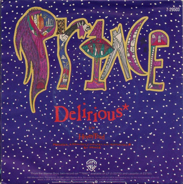 Prince : Delirious (7", Single, Pos)
