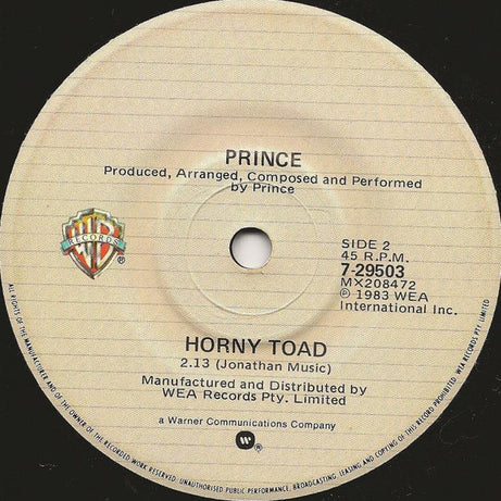 Prince : Delirious (7", Single, Pos)
