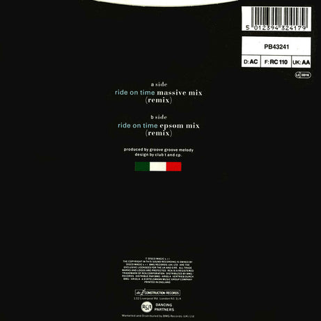 Black Box : Ride On Time (Remix) (7", Single)