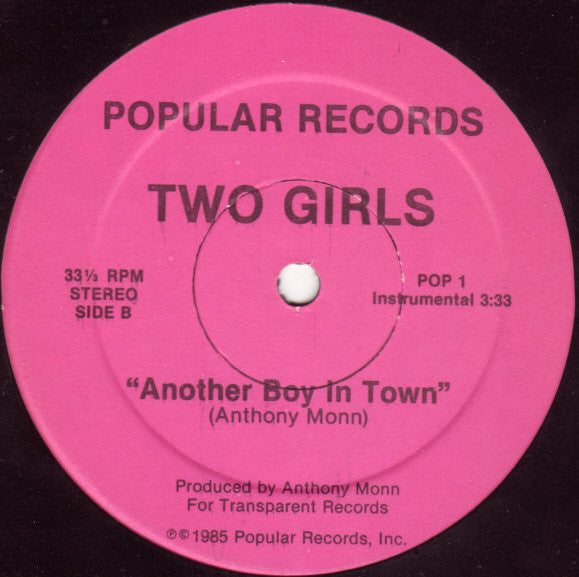 Two Girls : Another Boy In Town (12")
