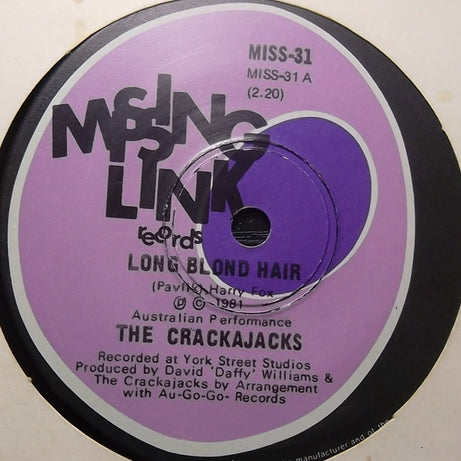 Crackajacks : Long Blond Hair (7")