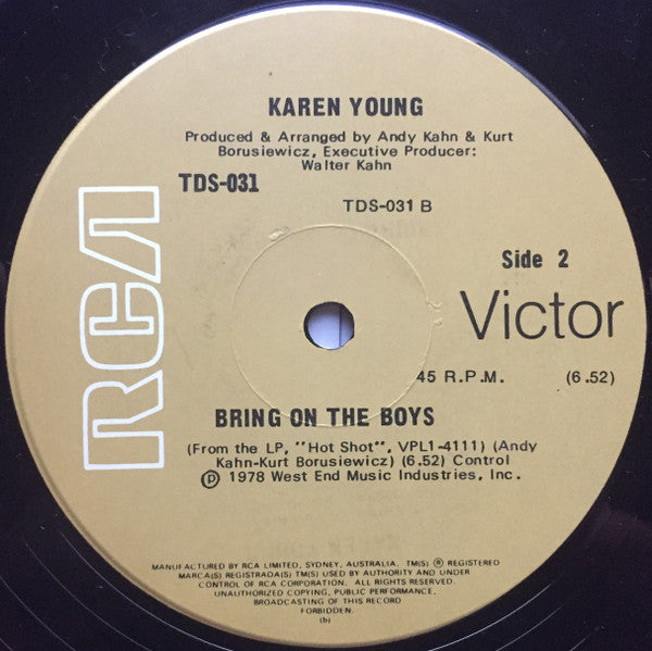 Karen Young : Hot Shot (12", Single)
