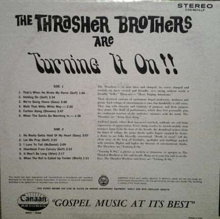 The Thrasher Brothers : Are Turning It On!! (LP, Album)