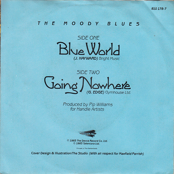 The Moody Blues : Blue World (7", Single)