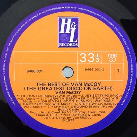 Van McCoy : The Best Of Van McCoy / The Greatest Disco On Earth (LP, Comp)