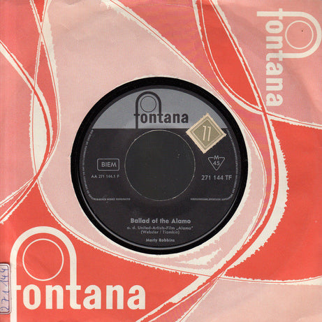 Marty Robbins : Ballad Of The Alamo (7", Single, Mono)