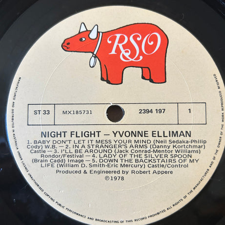 Yvonne Elliman : Night Flight (LP, Album)