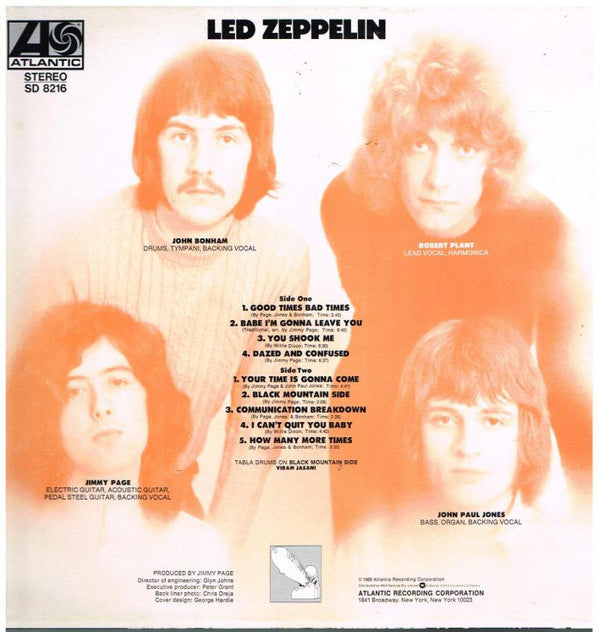 Led Zeppelin : Led Zeppelin (LP, Album, RE)