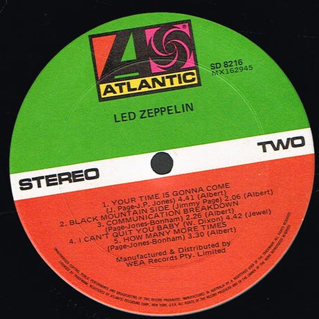 Led Zeppelin : Led Zeppelin (LP, Album, RE)