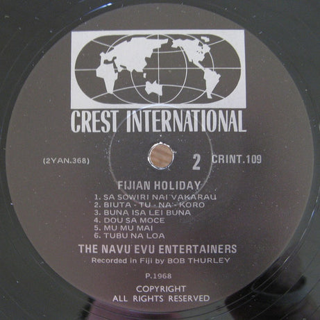 The Navu Evu Entertainers : Fijian Holiday (LP, Album)