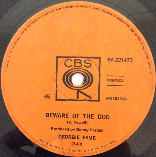 Georgie Fame : The Ballad Of Bonnie And Clyde (7", Single)