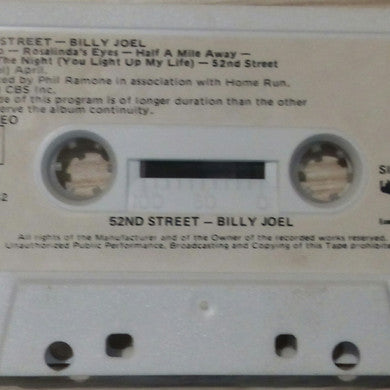 Billy Joel : 52nd Street (Cass, Album)