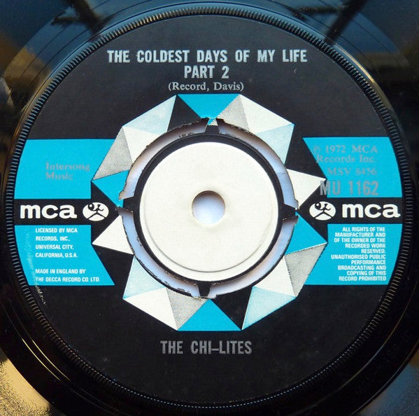 The Chi-lites : The Coldest Days Of My Life (7", Single, Pus)