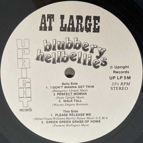 Blubbery Hellbellies : At Large (LP)