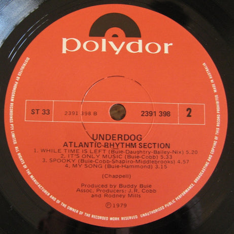 Atlanta Rhythm Section : Underdog (LP, Album)